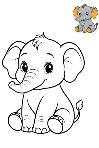 Hình Ảnh Con Vật Chưa Tô Màu