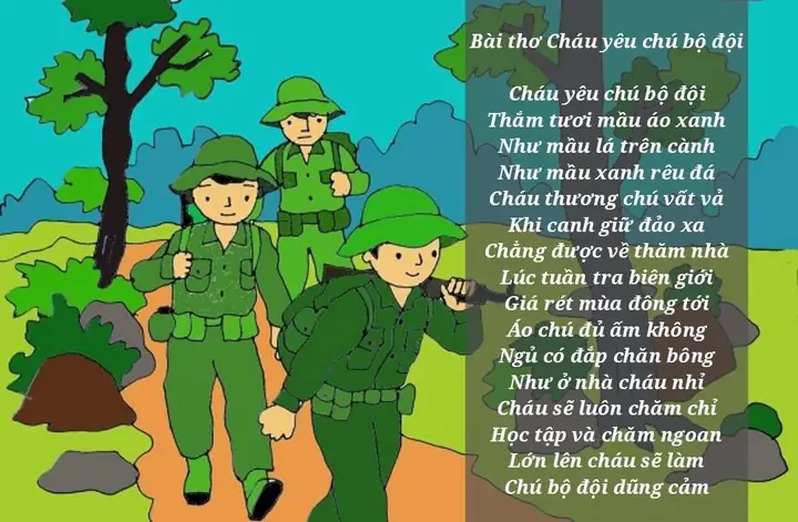 Hình Ảnh Em Yêu Chú Bộ Đội