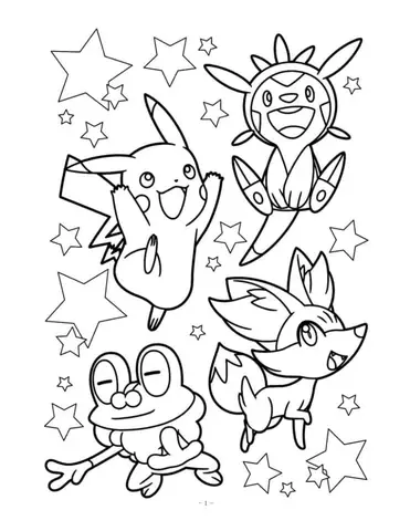Hinh Anh Pokemon Cho Be To Mau