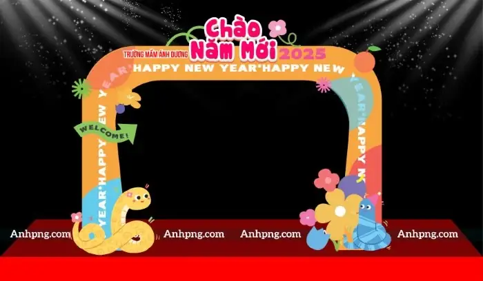 Hinh Anh Trang Tri Tet Truong Mam Non