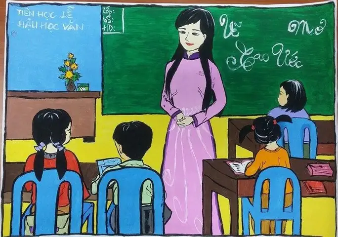 Hình Ảnh Vẽ Ước Mơ Của Em