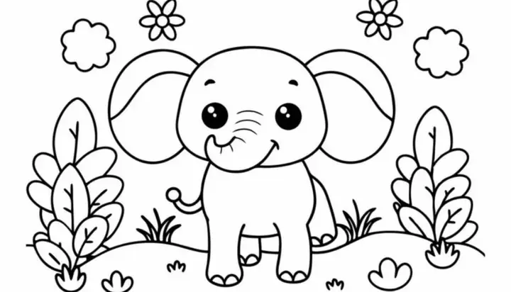 Hình Thú Cho Bé Tập Tô Màu
