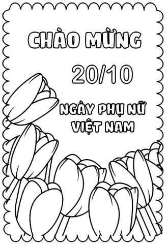 Hình Tô Màu Thiệp 20 10 Hình Tô Màu Thiệp 20 10