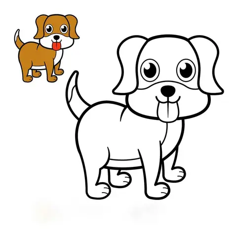 Hình Vẽ Con Chó Ngộ Nghĩnh