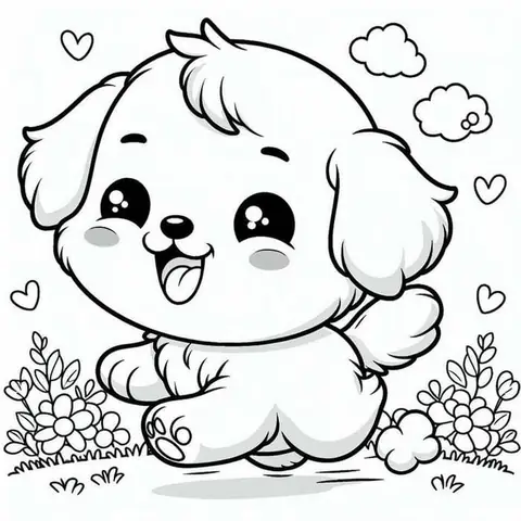 Hình Vẽ Con Chó Ngộ Nghĩnh