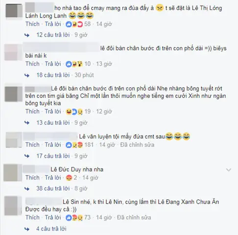 Họ Lê Đặt Tên Con Là Gì