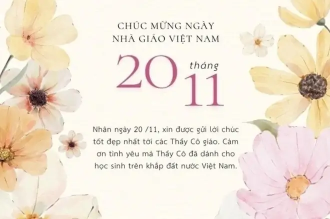 Hoa Và Lời Chúc 20 11