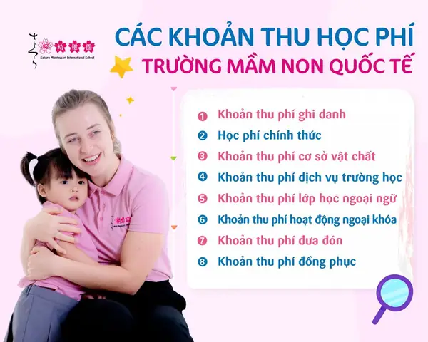 Học Phí Mầm Non Sakura Montessori