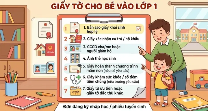 Hoc Sinh Vao Lop 1 Can Chuan Bi Gi