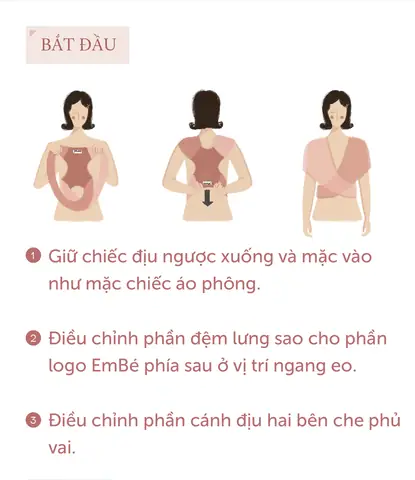 Hướng Dẫn Cách Sử Dụng Địu Em Bé