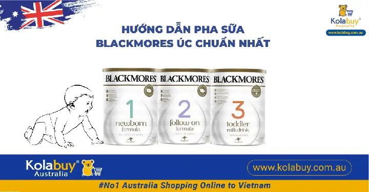 Hướng Dẫn Pha Sữa Blackmore Số 3