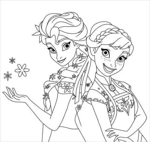 In Hinh To Mau Cong Chua Elsa