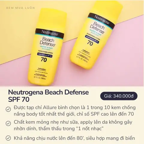 Kem Chống Nắng Body Giá Bình Dân