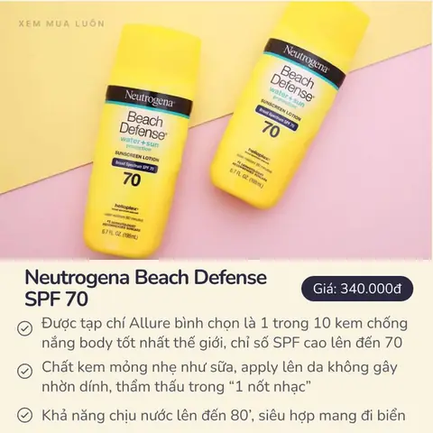 Kem Chống Nắng Body Giá Bình Dân