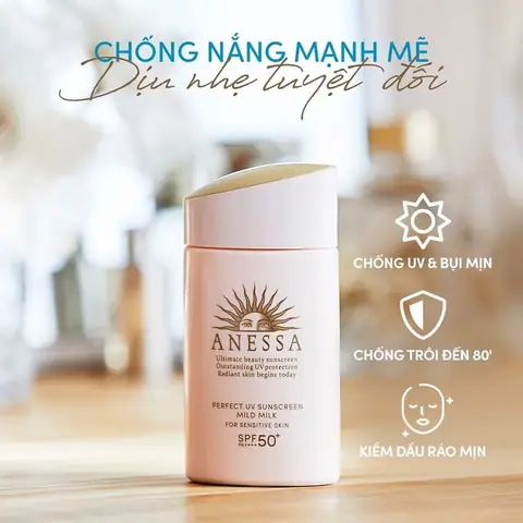 Kem Chống Nắng Cho Da Dầu Mụn Nhật Bản