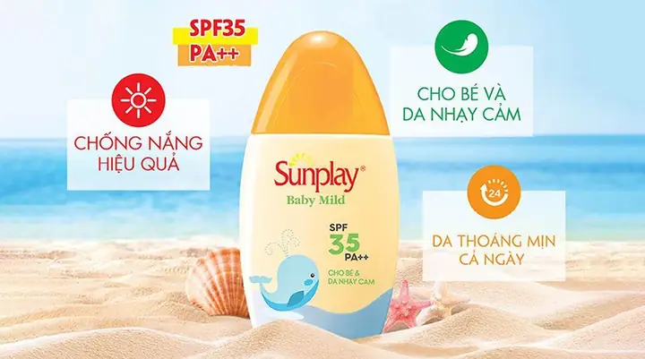 Kem Chống Nắng Cho Trẻ Em Đi Bơi