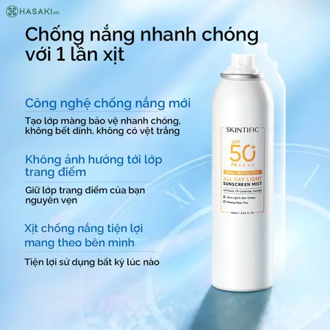 Kem Chống Nắng Dạng Xịt Cho Da Dầu