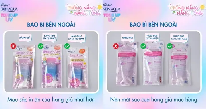 Kem Chống Nắng Skin Aqua Hàng Giả
