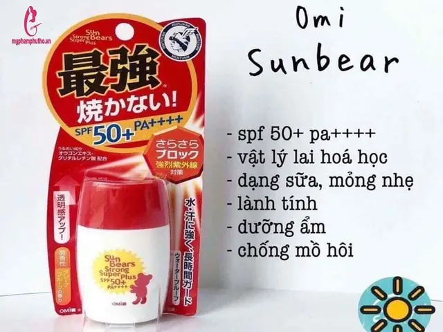 Kem Chống Nắng Sun Bear Màu Đỏ Review