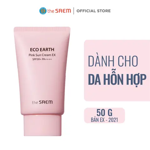 Kem Chống Nắng The Saem Pink Fake