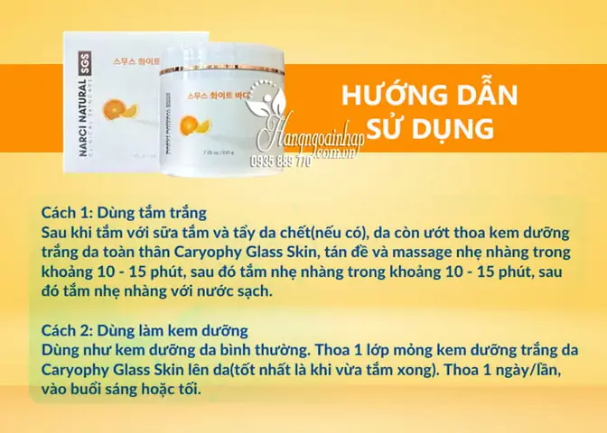 Kem Dưỡng Da Toàn Thân Của Hàn Quốc
