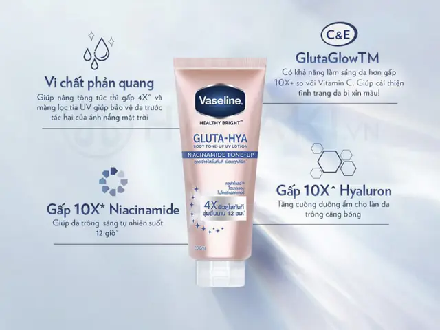 Kem Dưỡng Trắng Da Mặt Vaseline Kem Dưỡng Trắng Da Mặt Vaseline