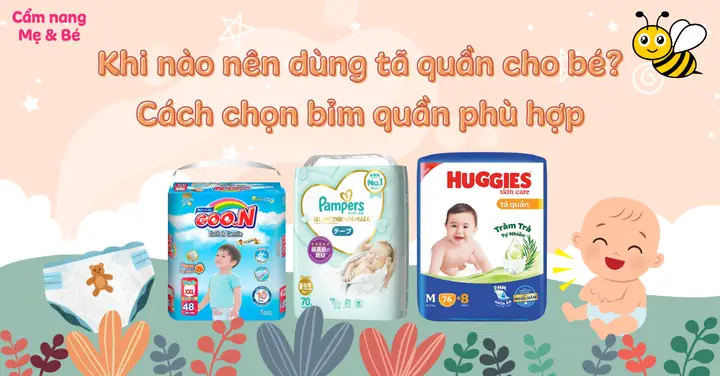 Khi Nào Dùng Bỉm Quần Cho Bé Khi Nào Dùng Bỉm Quần Cho Bé