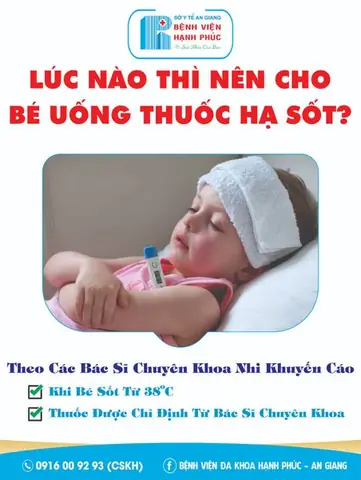 Khi Nào Trẻ Uống Thuốc Hạ Sốt