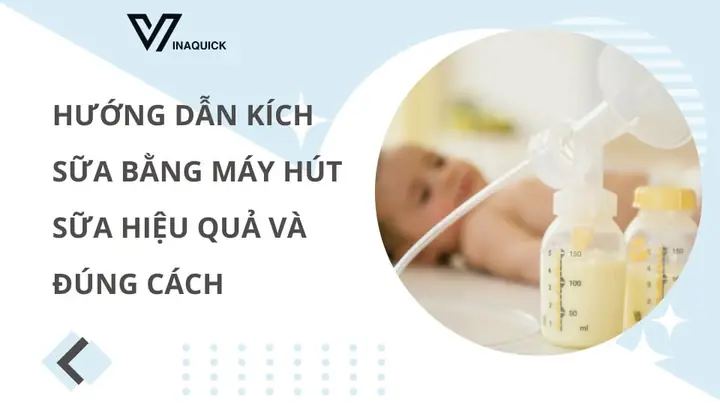 Kích Sữa Bằng Máy Hút Sữa Medela