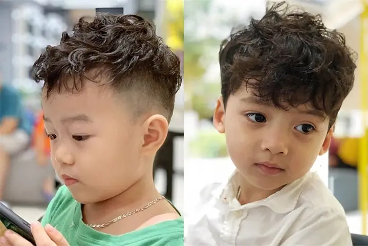 Kiểu Tóc Bé Trai Mặt Tròn