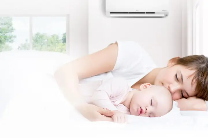 Kinh Nghiệm Cho Bé Nằm Điều Hòa