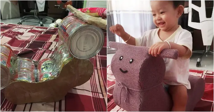 Làm Bập Bênh Cho Bé Bằng Hộp Sữa