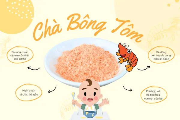 Làm Chà Bông Tôm Cho Bé