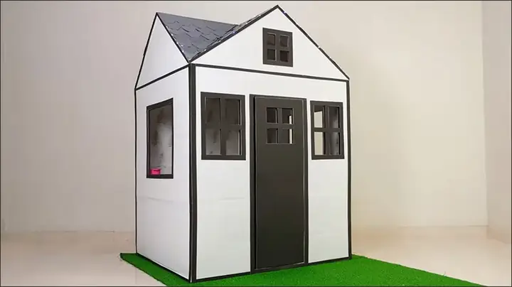 Làm Nhà Bằng Bìa Carton Cho Bé