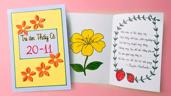 Làm Thiệp 20 11 Lớp 8