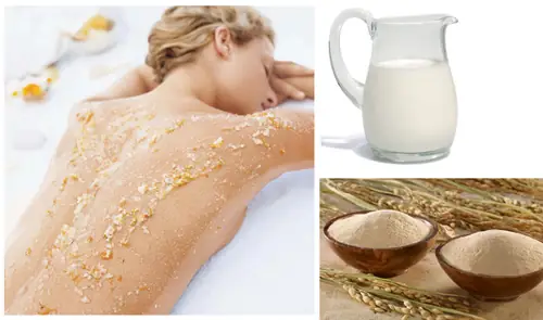 Làm Trắng Da Bằng Cám Gạo Và Sữa Tươi