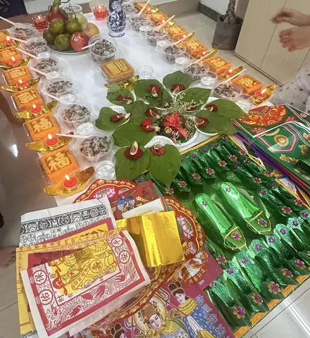 Lễ Vật Cúng 12 Bà Mụ