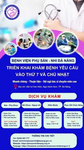 Lịch Khám Bệnh Viện Phụ Nữ Đà Nẵng