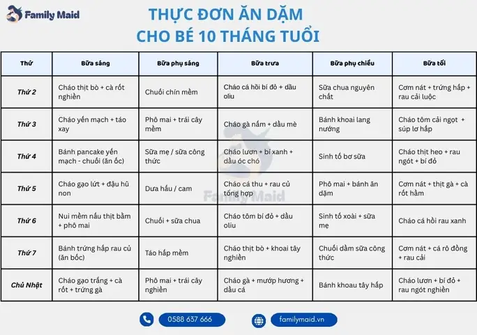 Lịch Sinh Hoạt Của Bé 10 Tháng