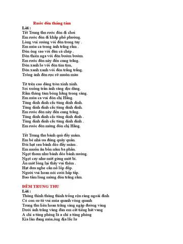 Loi Bai Hat Ruoc Den Trung Thu
