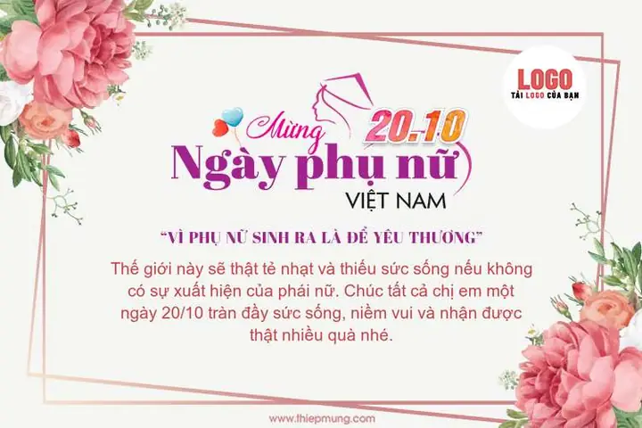 Lời Chúc 20 10 Của Công Ty