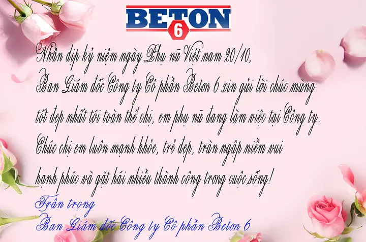 Lời Chúc 20 10 Của Công Ty