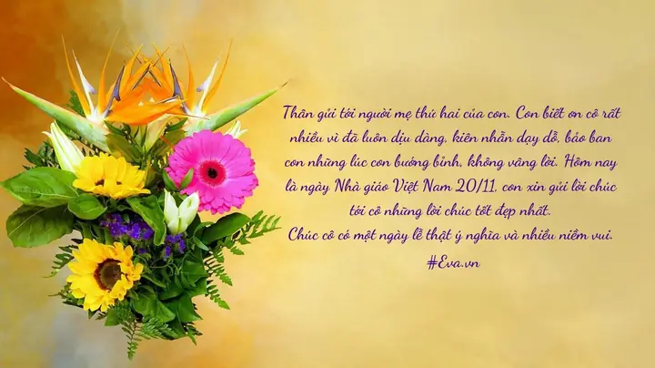 Lời Chúc Cô Giáo Mầm Non 20 11