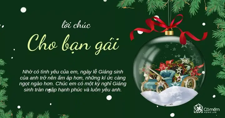Lời Chúc Giáng Sinh Cho Bạn Gái