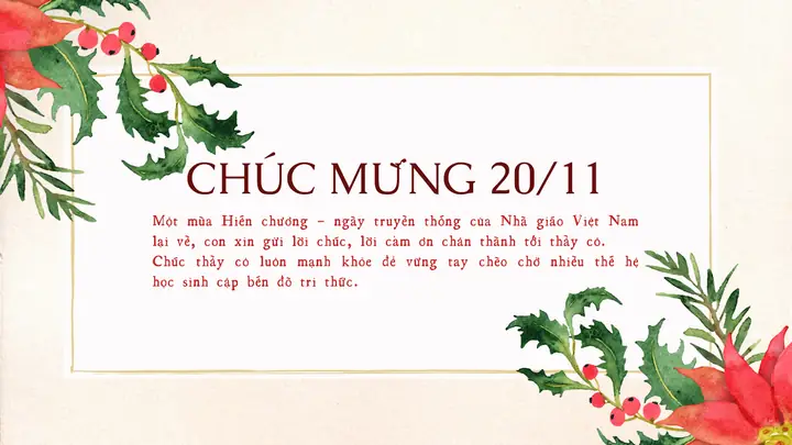 Lời Chúc Hay Về Ngày 20 11
