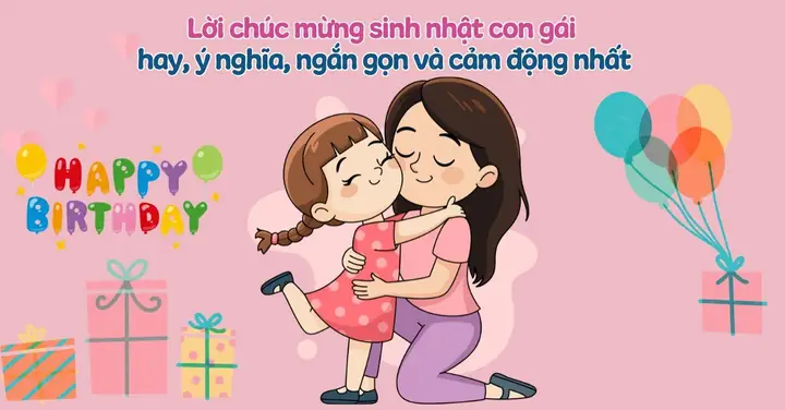 Lời Chúc Mừng Sinh Nhật Con Gái 3 Tuổi