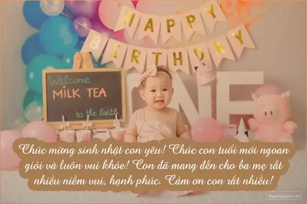 Lời Chúc Sinh Nhật Cho Bé 1 Tuổi