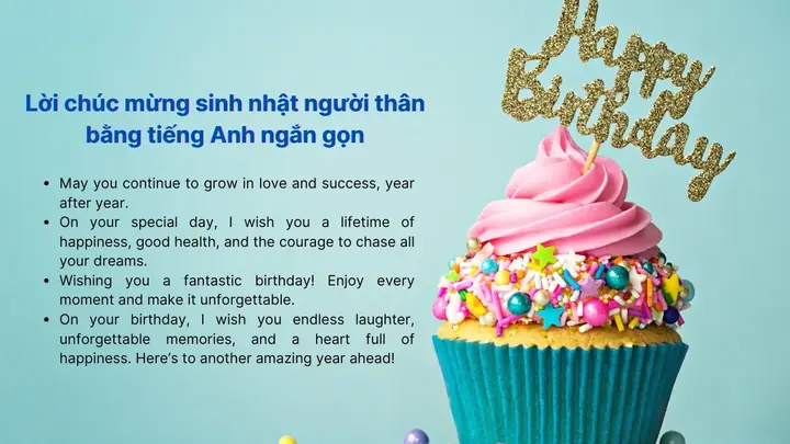 Lời Chúc Sinh Nhật Ngắn Hay
