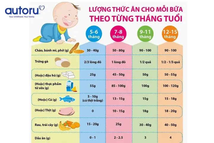 Lượng Thịt Cho Bé 6 Tháng