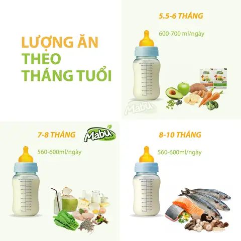 Lượng Thức Ăn Cho Bé 10 Tháng Tuổi